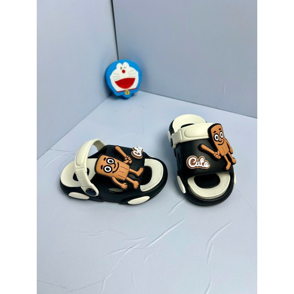 [Peinn] Dép lê cho bé có quai sticker gắn Tung Tung Tung Sahur siêu xinh cho bé trai và bé gái
