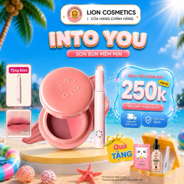 [INTO YOU] Son Bùn Hũ 2 Ngăn Kèm Cọ Into You Clash & Duo Lip Mud 5g