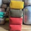 Combo Ghế Lười Hạt Xốp Kèm Đôn Vuông Đôn Tròn Vải Nhung Tăm Màu Xanh Dương M/L/XL - 3IIHOMEGLHXNTXD