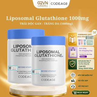 TPBVSK Viên Uống Bảo Vệ Sức Khỏe Codeage Liposomal Glutathione 1000mg, Hộp 60 Viên