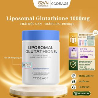TPBVSK Viên Uống Bảo Vệ Sức Khỏe Codeage Liposomal Glutathione 1000mg, Hộp 60 Viên