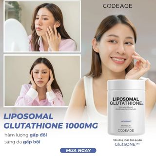 TPBVSK Viên Uống Bảo Vệ Sức Khỏe Codeage Liposomal Glutathione 1000mg, Hộp 60 Viên
