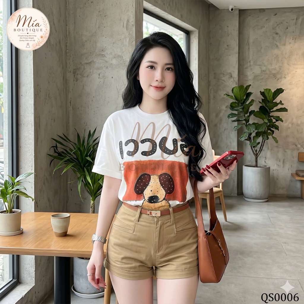 Quần short sooc ngắn jean denim bò ôm kèm đai cam Mía QCCC QCL1 QS0006 #81281