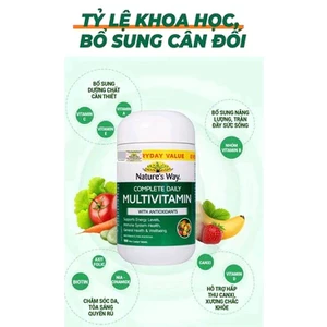 Vitamin Tổng Hợp Úc Nature's Way Complete Daily Multivitamin - Hỗ Trợ Bổ Sung Vitamin Và Khoáng Chất Hộp 100 Viên