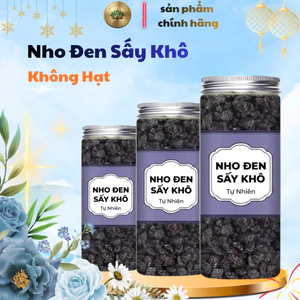 Nho đen sấy khô không hạt ngon ngọt tự nhiên ăn vặt làm quà ngày lễ tết sản phẩm sạch tự nhiên