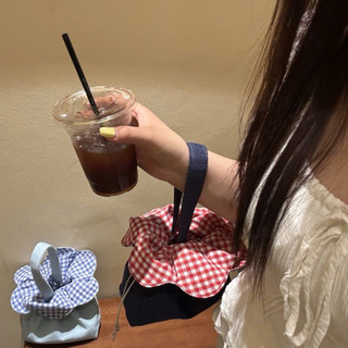 Túi Canvas Handmade Rút Hoa Caro Vintage | Túi Mini Đeo Tay Soft Girl Đi Cafe Du Lịch Siêu Xinh Hot Trend 2026
