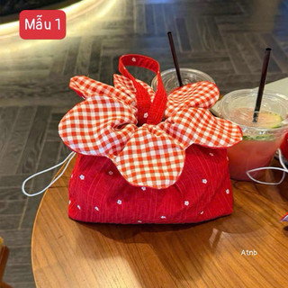 Túi Canvas Handmade Rút Hoa Caro Vintage | Túi Mini Đeo Tay Soft Girl Đi Cafe Du Lịch Siêu Xinh Hot Trend 2026