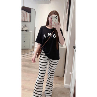 Set Áo Phông ISU Kèm Quần Kẻ
