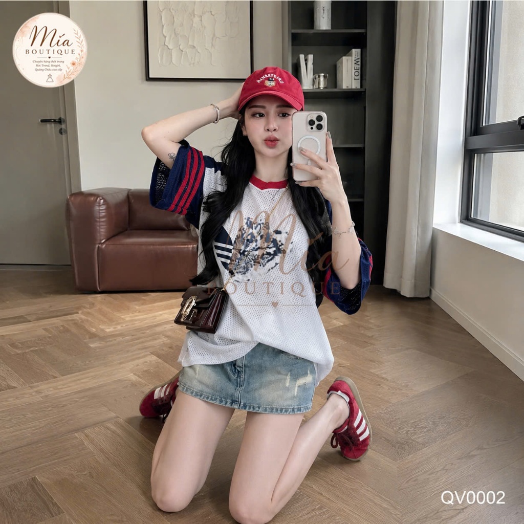Quần váy ngắn jean denim bò chữ A basic rách cào Mía QCCC QCL1 QV0002 #68099