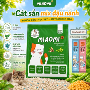 Cát Mèo MiaoMi Hương Biển Xanh Từ Sắn - Vón Nhanh, Ít Bụi, Khử Mùi Hiệu Quả