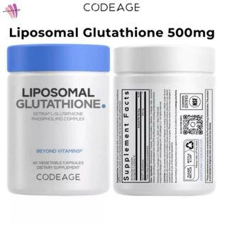 ( GLU 500 ) Liposomal Glutathione Codeage 500mg/ 2 viên 1 lọ 60V từ Mỹ, Viên Uống Hỗ Trợ Trắng Da