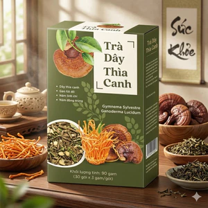 Trà Túi Lọc Dây Thìa Canh Mộc Tâm hỗ trợ đường huyết