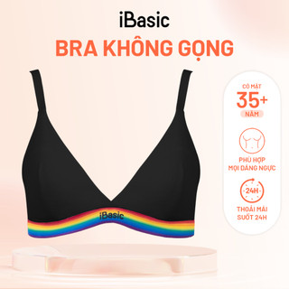 Áo ngực Bralette Rainbow Cotton USA iBasic mút mỏng tam giác lưng sọc BRAY117A, BRAY117B