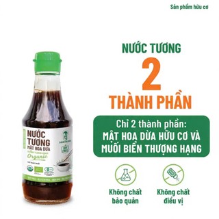 Nước Tương Mật Hoa Dừa Sokfarm Organic chai 200ml