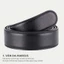 Dây thắt lưng không khoá Da bản rộng 3.5cm, cấu tạo dây 3 lớp độ bền cao, khoá tự động