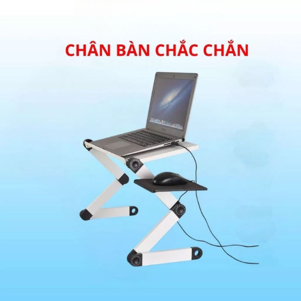 Bàn Xoay Laptop 360 Độ Hakasaki Nhiều Tư Thế,Có 2 Quạt Tản Nhiệt, Kê Chuột
