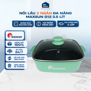 Nồi Lẩu 2 Ngăn Maxsun G13 3.5L - Hàng Chính Hãng