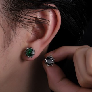 SNUOFO - Khuyên tai nam nữ đá zircon lấp lánh thép titan không phai màu sang trọng nhẹ cao cấp cá tính độc lạ bán chạy