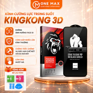 Kính cường lực iPhone 3D trong suốt Full Màn cho IP 17promax x/xs/xr/11/12/13/14/15/16/pro/max/plus