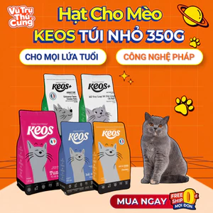 Thức Ăn Hạt Cho Mèo Keos Hỗ Trợ Tiết Niệu và Tiêu Búi Lông
