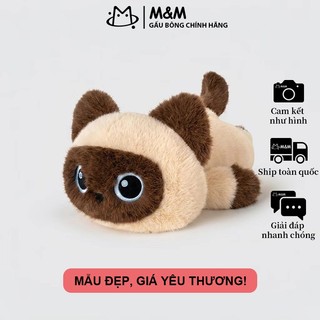 Gấu Bông Mèo Nằm - Bộ Sưu Tập Mèo Béo Dễ Thương, Chất Liệu Mềm Mại Êm Ái, Gối Ôm & Trang Trí Phòng Hoàn Hảo