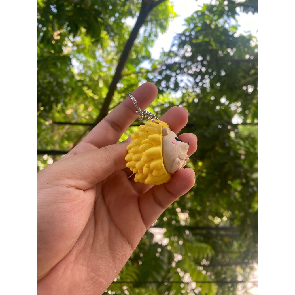 Móc Khoá Clicker Nhím 3D Cute – Móc Khoá Nhím Mini In PLA, Quà Tặng Dễ Thương Treo Balo Túi Xách