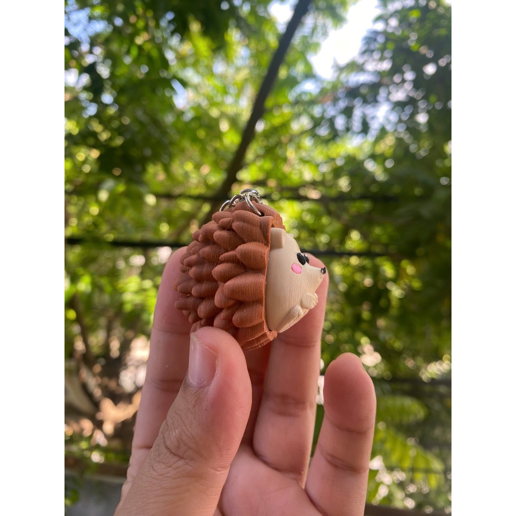 Móc Khoá Clicker Nhím 3D Cute – Móc Khoá Nhím Mini In PLA, Quà Tặng Dễ Thương Treo Balo Túi Xách
