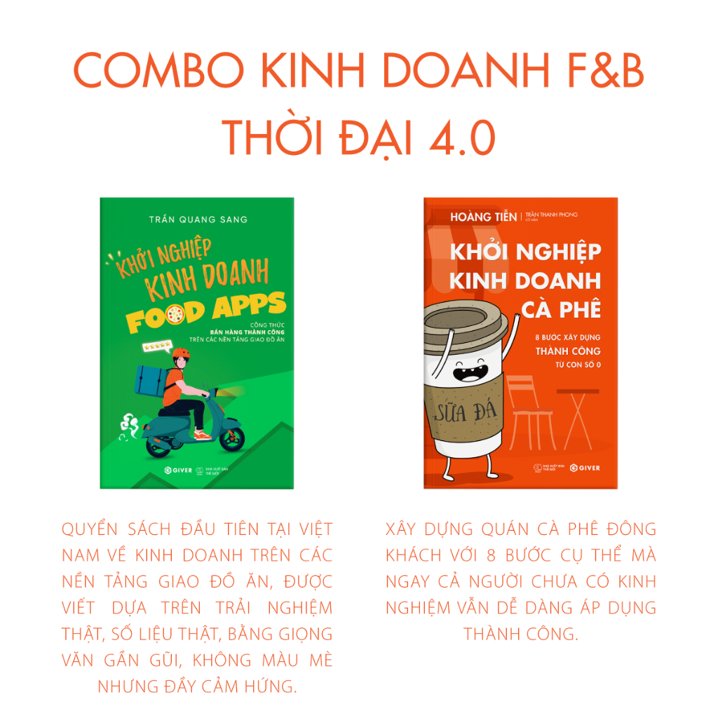 Sách - Combo Kinh Doanh F&B Thời Đại  4.0