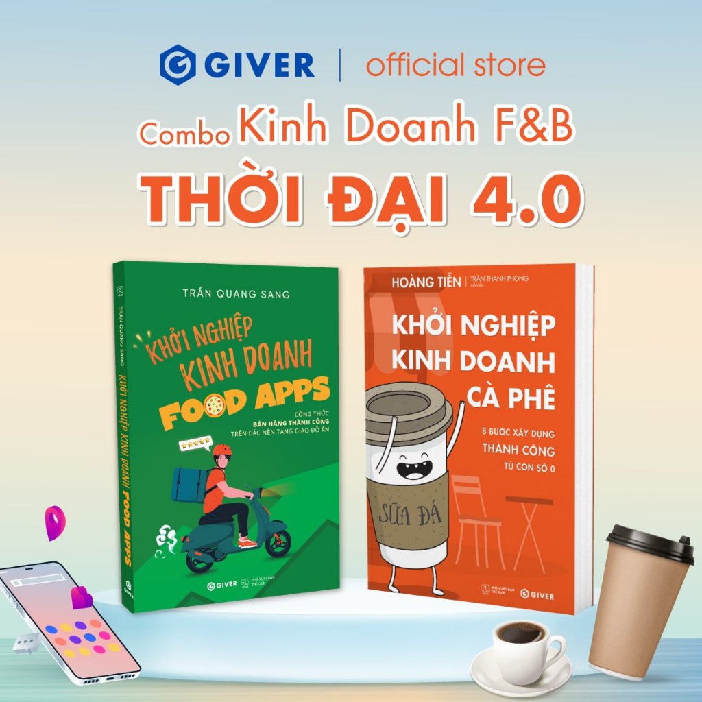 Sách - Combo Kinh Doanh F&B Thời Đại  4.0