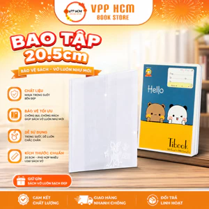 Bìa bao tập vở học sinh khổ 20.5cm - Kiếng bao bọc tập vở hình con nai dày dặn
