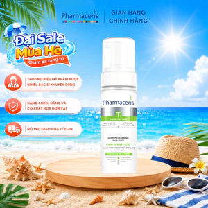 Sữa rửa mặt dạng bọt dành cho da dầu mụn PHARMACERIS PURI-SEBOSTATICS chai 150ml - Skin Studio