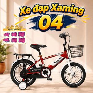 Xe đạp trẻ em [Jianer] Xaming 04 vành nan chắc chắn 4 màu đỏ/xanh dương/hồng/xanh ngọc size 12-20 inch