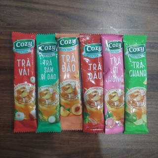 Combo 6 vị trà trái cây hòa tan Cozy - Nguyên liệu pha trà trái cây