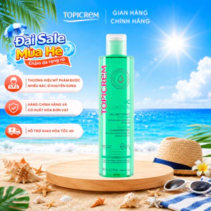 Sữa rửa mặt dạng gel làm sạch da dầu mụn TOPICREM AC PURIFYING CLEANSING 200ml - Skin Studio