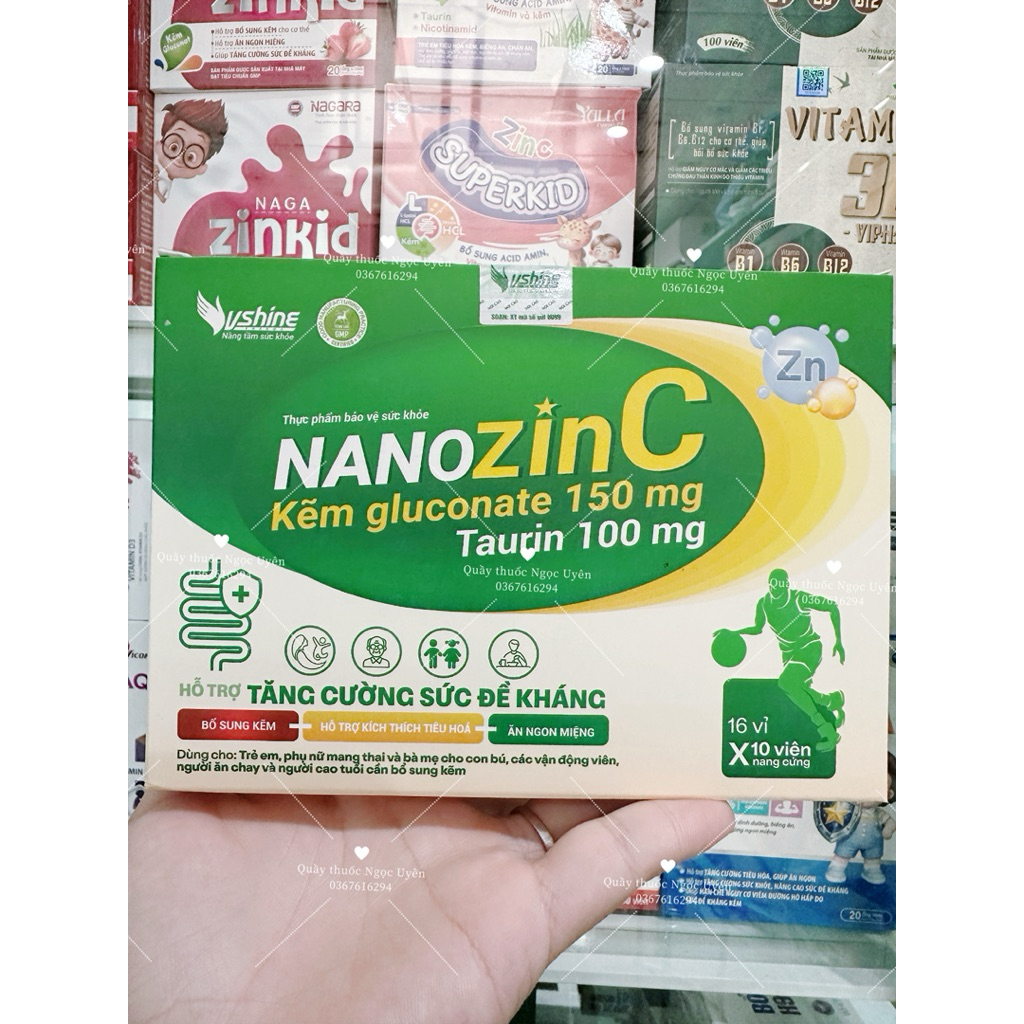 [CHÍNH HÃNG] NANOZINC KẼM GLUCONATE (date 8/28)