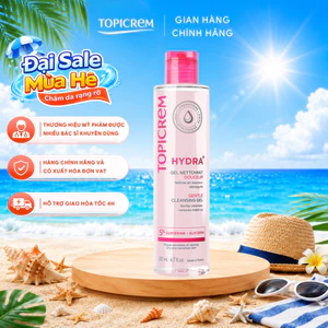 Gel rửa mặt làm sạch da khô nhạy cảm, da mụn TOPICREM GENTLE CLEANSING GEL 200ml - Skin Studio