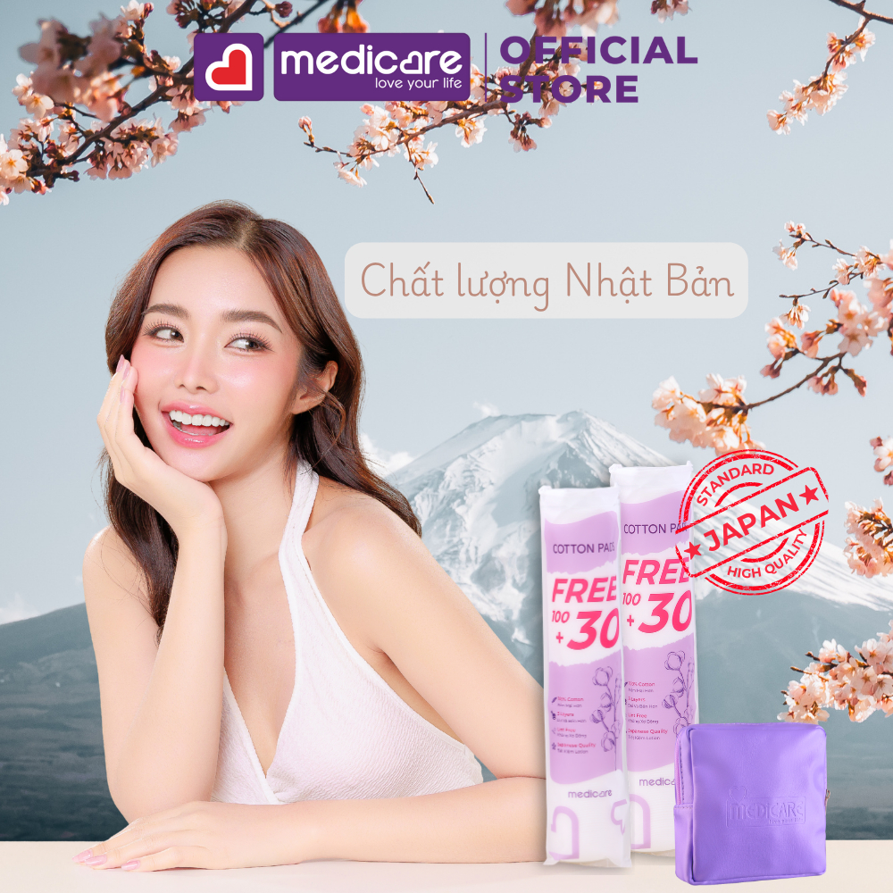 Bông tẩy trang MEDiCARE 130 miếng/gói