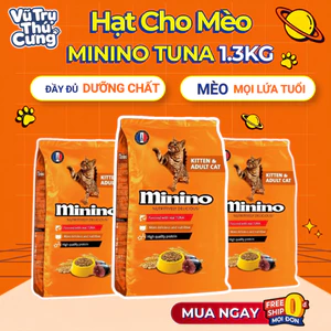 Thức Ăn Hạt Minino Tuna Cho Mèo Mọi Độ Tuổi 1,3Kg