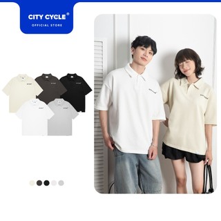 Áo thun polo nam nữ phông có cổ bẻ trẻ trung Local Brand Chính Hãng City Cycle Áo Polo Oversize Lazy