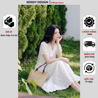 Bạch Diệp Trà Set - Váy thiết kế nữ dáng dài mùa hè thoáng mát, thấm hút mồ hôi - Thiết kế cao cấp Mindy Design