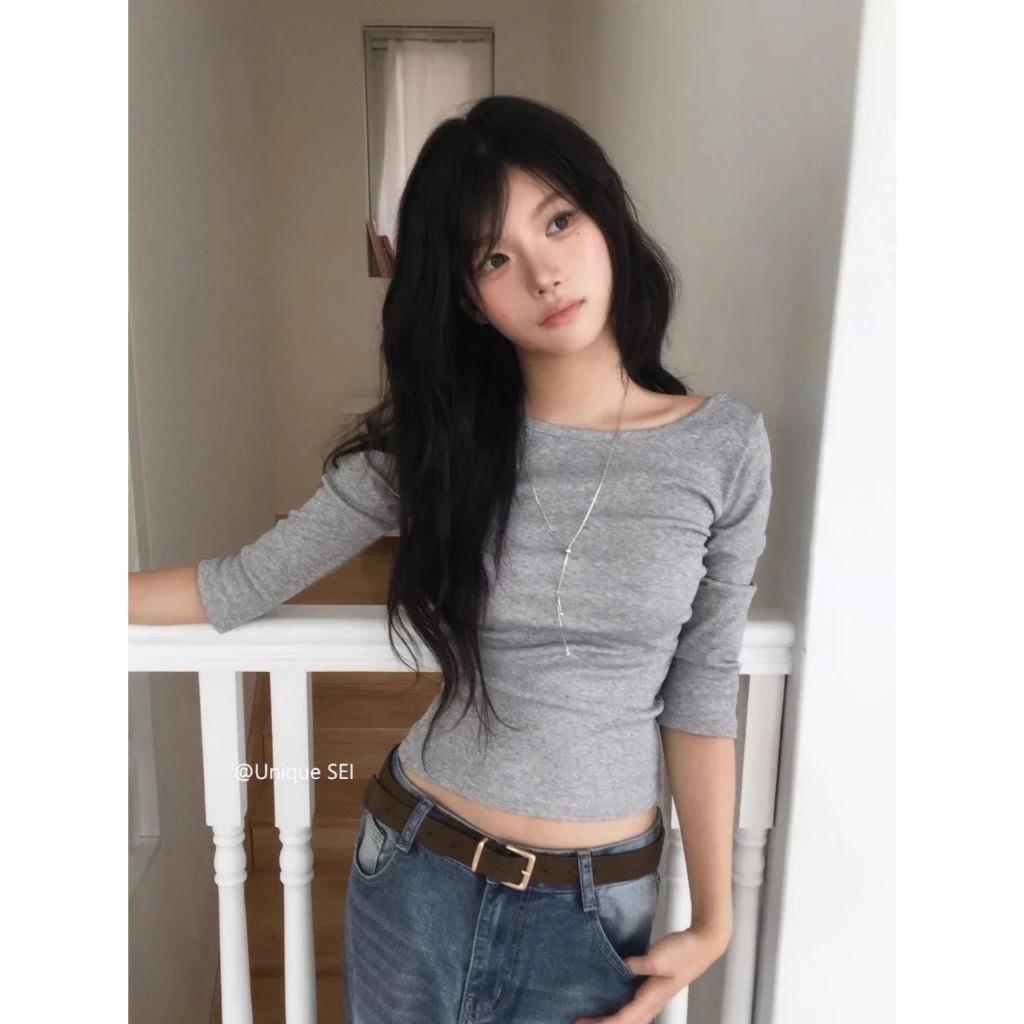 [Peinn] Áo Thun Nữ Cổ Thuyền Tay Lỡ Dáng Loe - Tharo Clothing [AO00326]