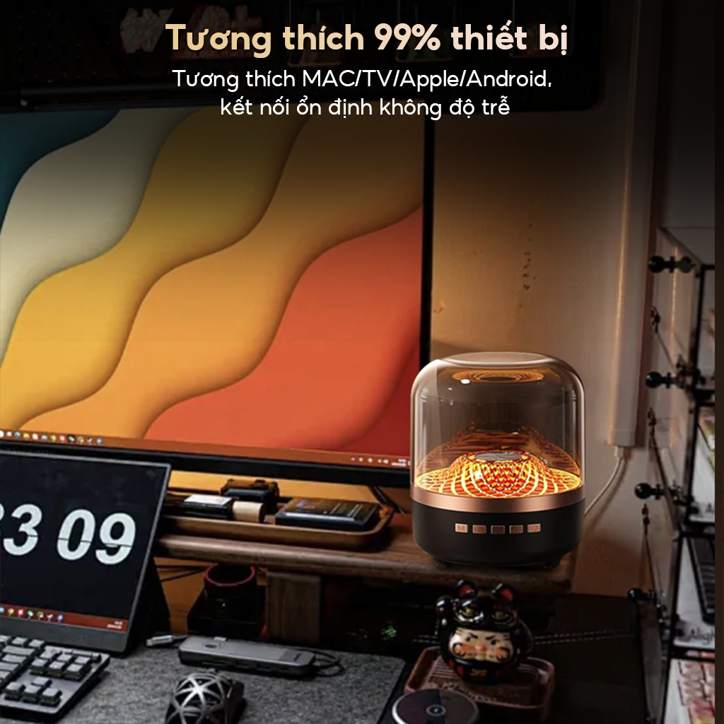 Loa Bluetooth-Loa vi tính, Loa nghe nhạc CoreX Super Bass âm thanh vòm - Chất lượng nhập khẩu -BH12T