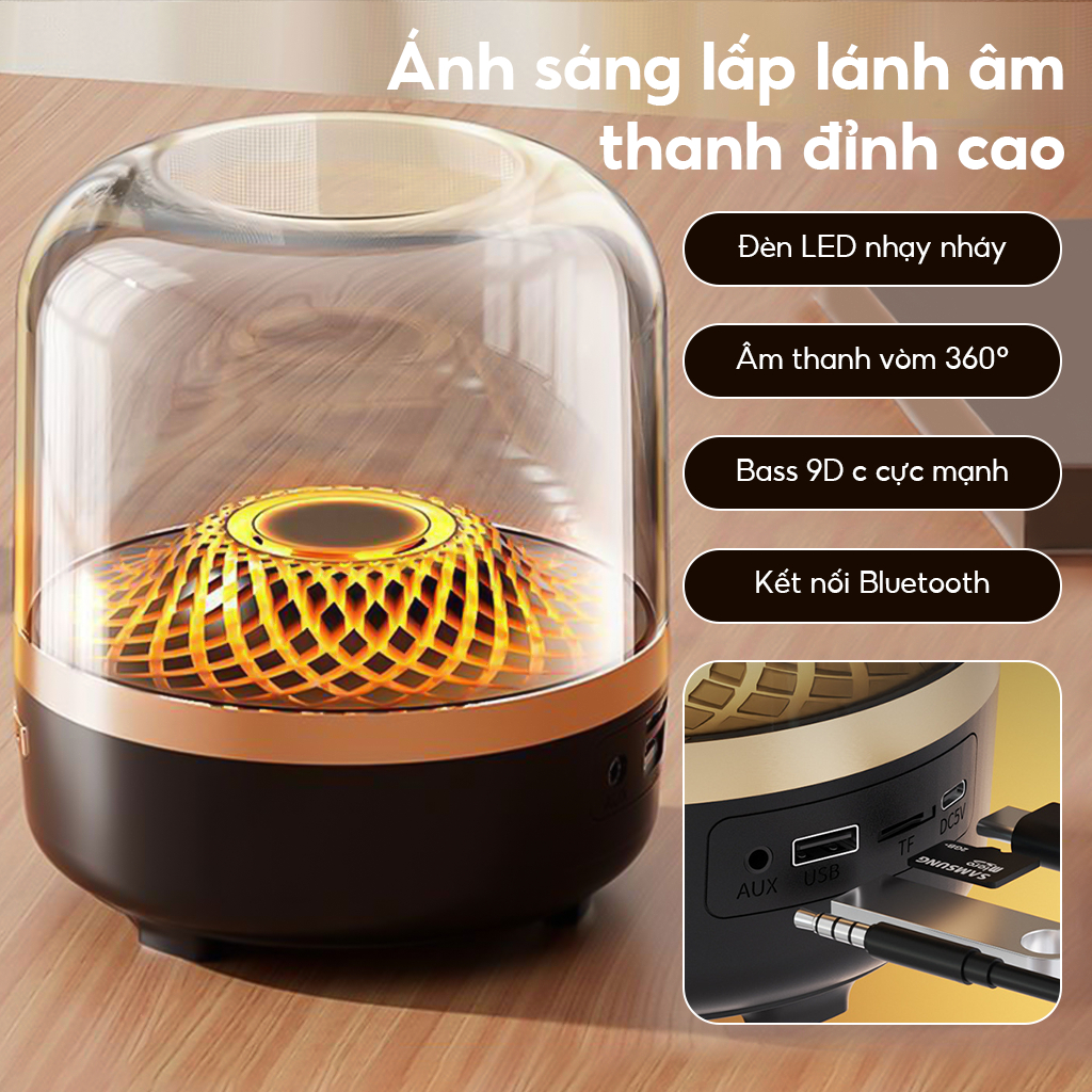 Loa Bluetooth-Loa vi tính, Loa nghe nhạc CoreX Super Bass âm thanh vòm - Chất lượng nhập khẩu -BH12T