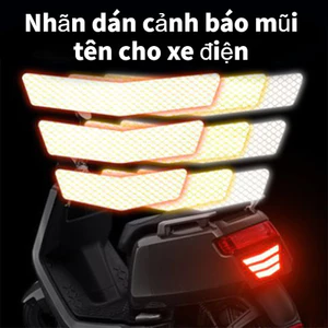 Nhãn dán mũi tên hình thang phản quang; nhãn cảnh báo dành cho chắn bùn sau xe máy và ô tô