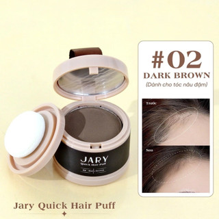 Phấn Chấm Hói Tóc Jary Quick Hair Puff – Che Thưa Tóc, Phủ Chân Tóc, Dặm Ngôi Tóc Tự Nhiên 4g