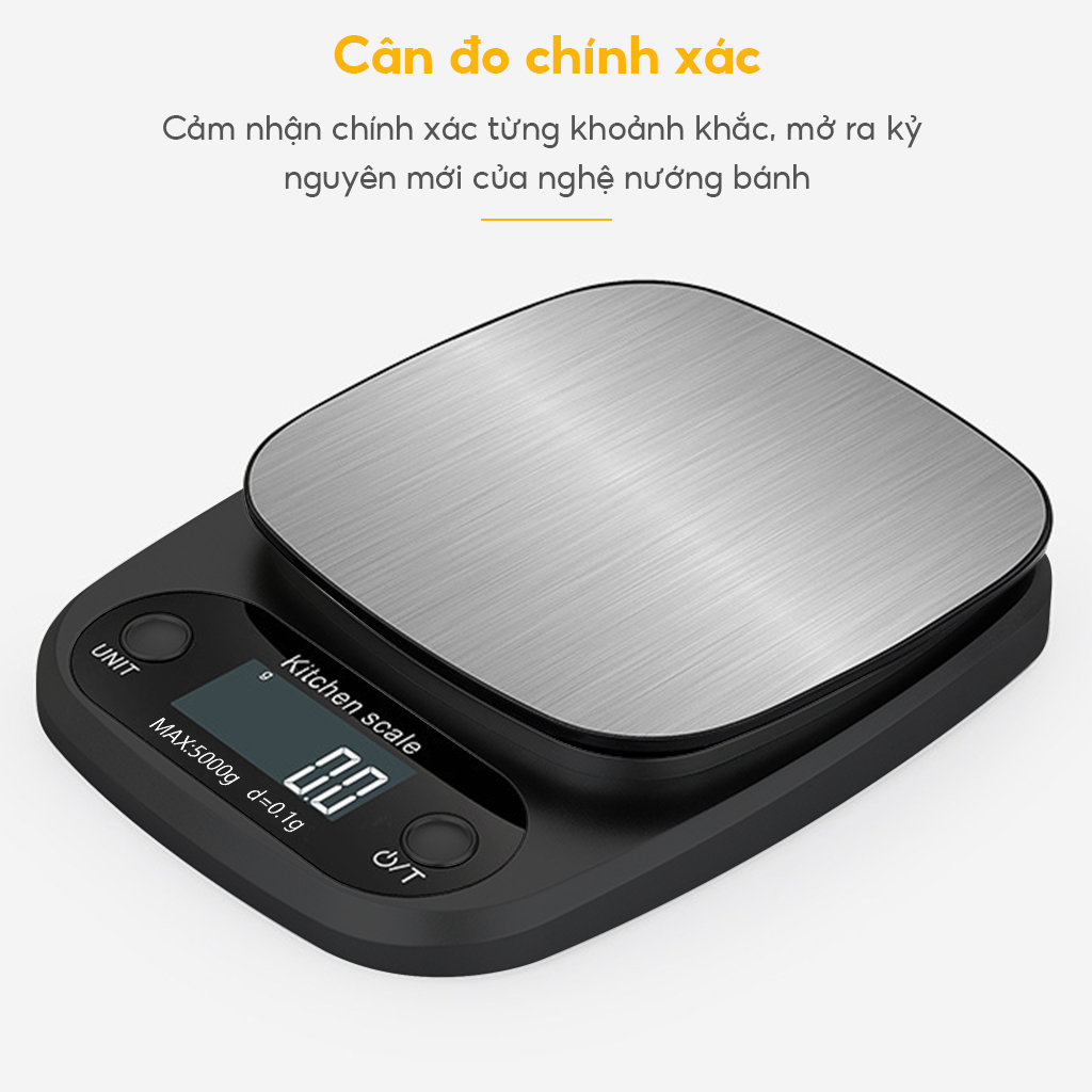 Cân tiểu ly mini điện tử nhà bếp mini định lượng 0.1-5kg 1g - 10kg độ chính xác cao