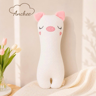 Gối Ôm Thỏ Cho Bé Anchee Mềm Mại Cao Cấp, Gối Chặn Bông Hình Thú Dễ Thương Cho Trẻ Sơ Sinh