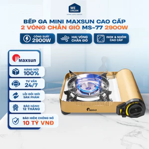 Bếp Ga Mini Maxsun MS-77 2.3kW - Hàng Chính Hãng