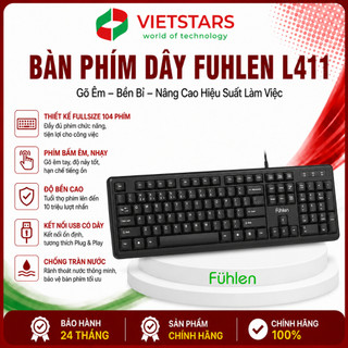 Bàn phím dây Fuhlen L411 màu đen