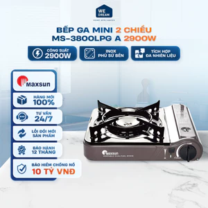 Bếp Ga Mini 2 Chiều Maxsun MS-3800LPG A 2.9kW - Hàng Chính Hãng